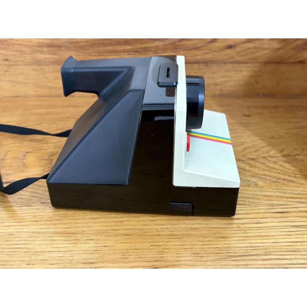 Polaroid SX-70 One Step Rainbow Untested Stripe Instant Film Land Camera Vtg - Picture 4 of 6